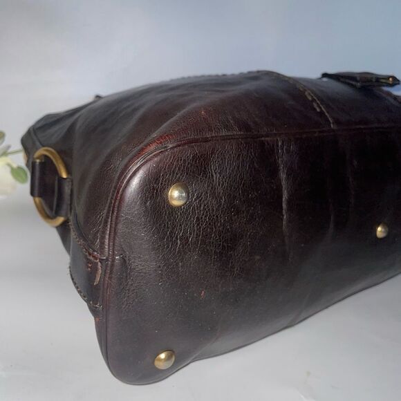 Authentic Yves Saint Laurent Brown Muse Leather Satchel - Picture 8 of 16